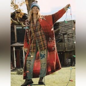 Free People Flurry Cardigan Cider Combo